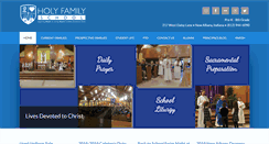 Desktop Screenshot of holyfamilyeagles.org